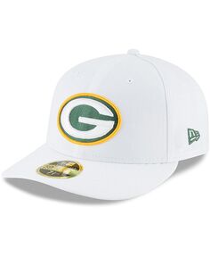 Мужская белая кепка Green Bay Packers Omaha Low Profile 59Fifty New Era