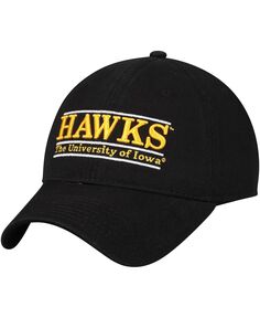 Мужская черная неструктурированная регулируемая кепка Iowa Hawkeyes Hawks Classic Bar Game