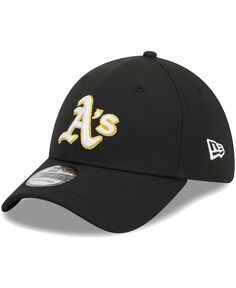 Мужская черная кепка Oakland Athletics Logo 39THIRTY Flex Hat New Era