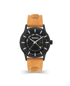 Мужские часы Bergeron с кожаным ремешком из пшеницы, 42 мм Timberland