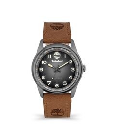 Мужские часы Northbridge с коричневым кожаным ремешком, 45 мм Timberland