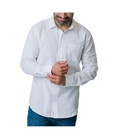 Мужская льняная рубашка на пуговицах с длинным рукавом Hope &amp; Henry