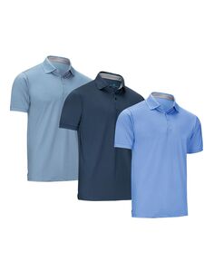 Мужская дизайнерская рубашка-поло для гольфа больших размеров — упаковка из 3 штук Mio Marino