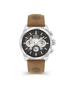 Мужские часы Hadlock с кожаным ремешком из пшеницы, 46 мм Timberland