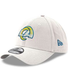 Мужская белая кепка Los Angeles Rams LA Logo Iced II 39THIRTY Flex Hat New Era