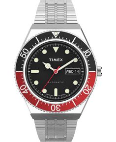 Мужские автоматические часы M79 серебристого цвета с браслетом из нержавеющей стали, 40 мм Timex