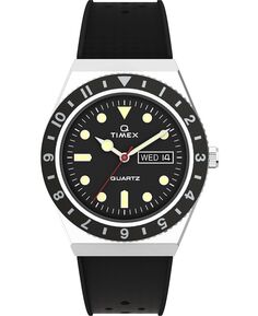 Мужские черные синтетические часы Q Diver 38 мм Timex