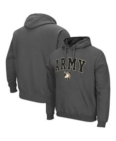 Мужской темно-серый пуловер с капюшоном Army Black Knights Arch and Logo 3.0 Colosseum