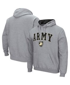 Мужской пуловер с капюшоном серого цвета Army Black Knights Arch and Logo 3.0 Colosseum