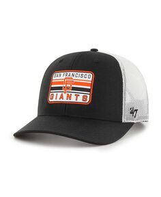 Мужская черная регулируемая кепка San Francisco Giants Drifter Trucker &apos;47 Brand