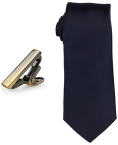 Мужской комплект из однотонного галстука и завязки для галстука 1 дюйм ConStruct