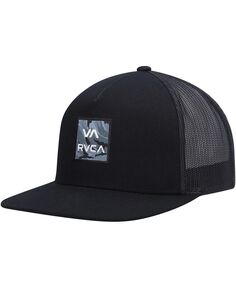 Мужская черная кепка Trucker Snapback с принтом Wordmark VA ATW RVCA