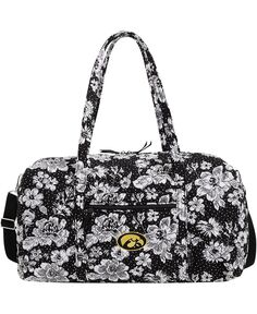 Мужская и женская большая дорожная спортивная сумка Iowa Hawkeyes Rain Garden Vera Bradley