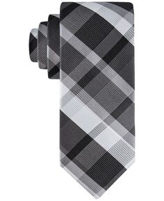 Мужской галстук в клетку контрастного цвета Calvin Klein