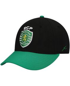 Мужская черно-зеленая регулируемая кепка Sporting Clube de Portugal Core Fan Ink