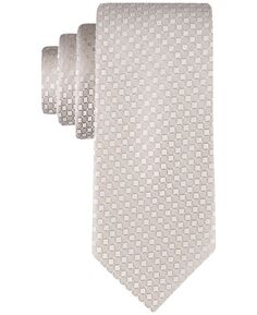 Мужской клетчатый галстук с геопринтом Calvin Klein