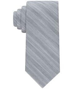 Мужской галстук в полоску с брашированным вереском Calvin Klein