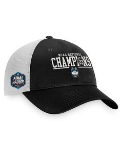 Мужская черная мужская бейсболка UConn Huskies 2023 NCAA для национальных чемпионов по баскетболу в сетку Trucker Hat Top of the World