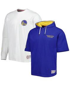 Мужской комбинированный комплект из футболки и худи Royal, белого цвета Golden State Warriors Matthew 2 in 1 Tommy Jeans