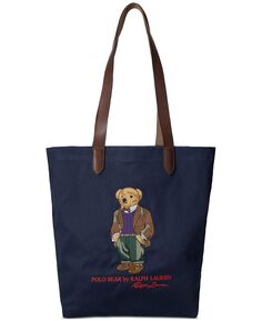 Мужская саржевая сумка-тоут-шоппер Polo Bear Polo Ralph Lauren