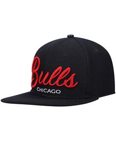 Черная мужская бейсболка Chicago Bulls Drop Shadow с надписью Snapback Pro Standard