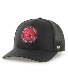 Черная мужская бейсболка Arizona Cardinals представляет гибкую кепку &apos;47 Brand