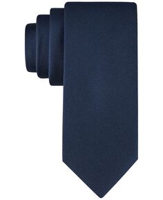 Мужской однотонный галстук серебряного цвета Calvin Klein