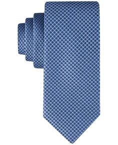 Мужской однотонный галстук из стали в микроточки Calvin Klein
