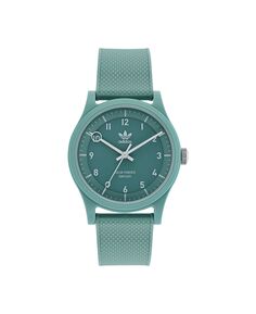 Часы унисекс Solar Project One с зеленым ремешком из смолы, 39 мм adidas