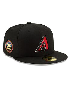 Мужская черная приталенная шляпа Arizona Diamondbacks 25th Anniversary 59FIFTY New Era