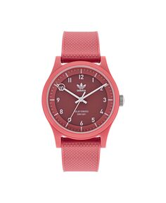 Часы унисекс Solar Project One с розовым полимерным ремешком, 39 мм adidas