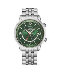 Мужские часы Journeyman 2, серебристая нержавеющая сталь, зеленый циферблат, круглые часы 40 мм Alexander
