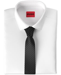 Мужской шелковый жаккардовый галстук HUGO