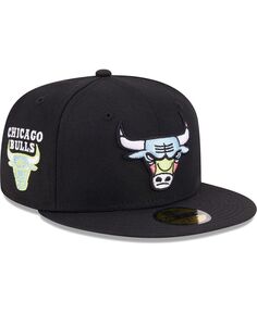 Мужская черная приталенная шляпа Chicago Bulls Color Pack 59FIFTY New Era