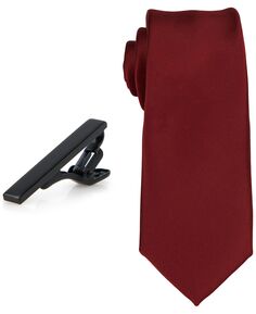 Мужской однотонный галстук и набор для галстука 1-1/2 дюйма ConStruct