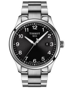 Мужские швейцарские часы Gent XL с браслетом из нержавеющей стали 42 мм Tissot