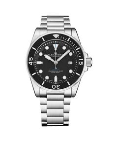 Мужские часы Vathos3, серебристая нержавеющая сталь, двухцветный циферблат, круглые часы 49 мм Alexander