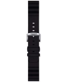 Официальный сменный черный силиконовый ремешок для часов Tissot