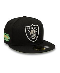 Мужская черная приталенная шляпа Las Vegas Raiders Citrus Pop 59FIFTY New Era