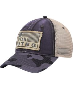 Мужская темно-серая кепка Utah Utes OHT в военном стиле с надписью United Trucker Snapback Colosseum