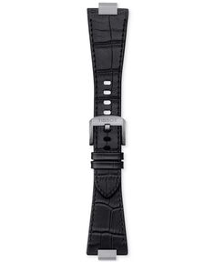 Официальный сменный черный кожаный ремешок для часов PRX Tissot
