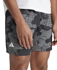 Мужские теннисные шорты с кулиской и принтом Club adidas