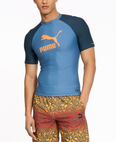 Мужская рубашка для плавания с короткими рукавами и спортивным кроем Archive Puma