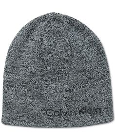 Мужская двусторонняя шапка-мраморная шапка 2-в-1 Calvin Klein