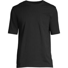 Мужская футболка Super-T с коротким рукавом и карманом для высоких мужчин Lands&apos; End