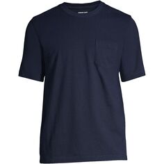 Мужская футболка Super-T с коротким рукавом и карманом для высоких мужчин Lands&apos; End