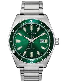 Мужские часы Eco-Drive Brycen с браслетом из нержавеющей стали, 43 мм Citizen