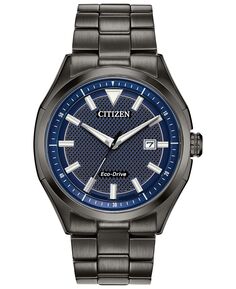 Мужские часы Drive From Citizen Eco-Drive с черным браслетом из нержавеющей стали и WDR, 41 мм