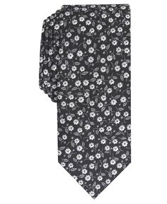 Мужской узкий галстук с цветочным принтом «Магнолия» Bar III