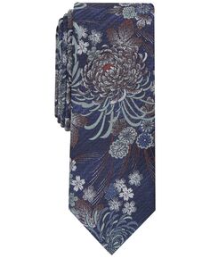 Мужской узкий галстук с цветочным узором хризантемы Bar III